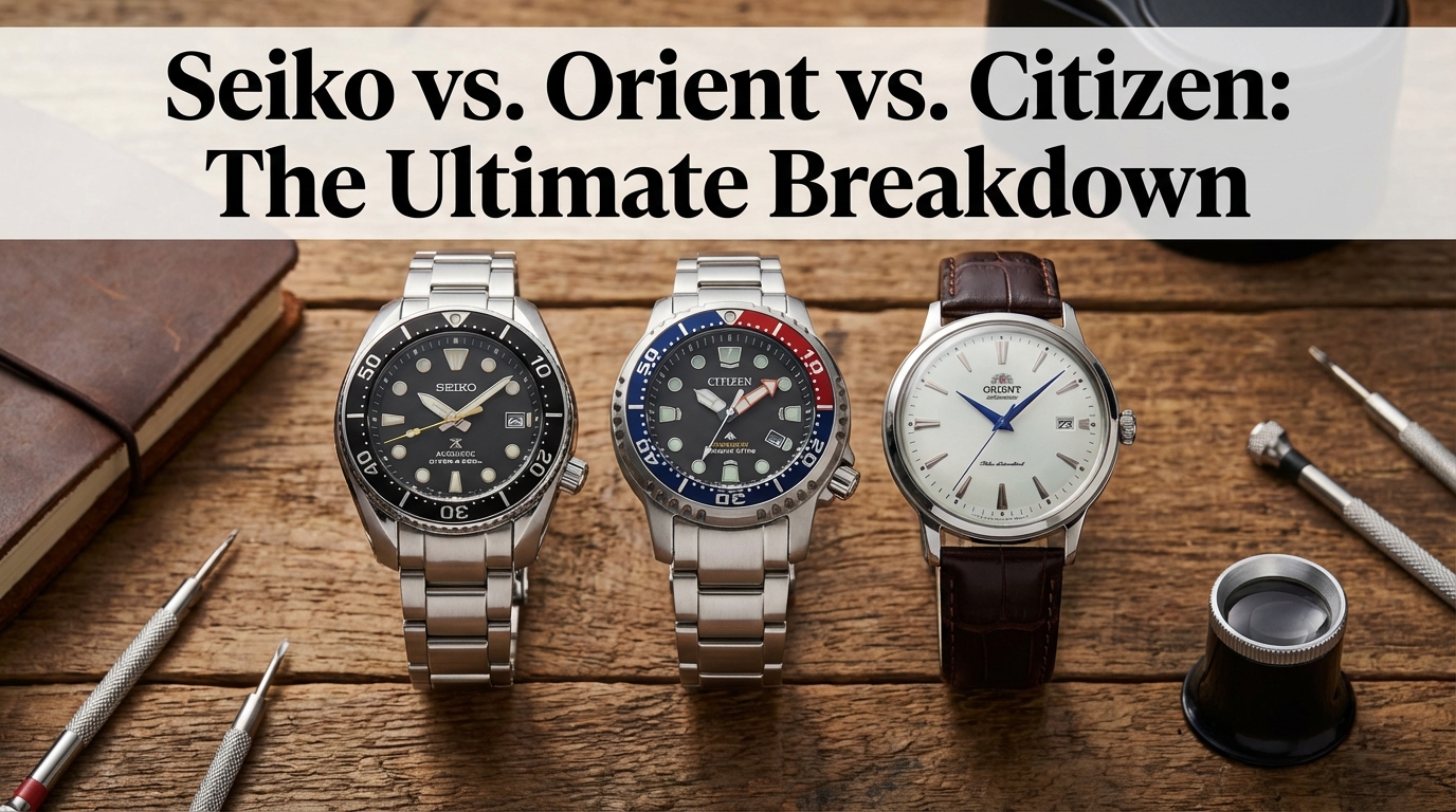 Seiko vs. Orient vs. Citizen: The Ultimate Breakdown
