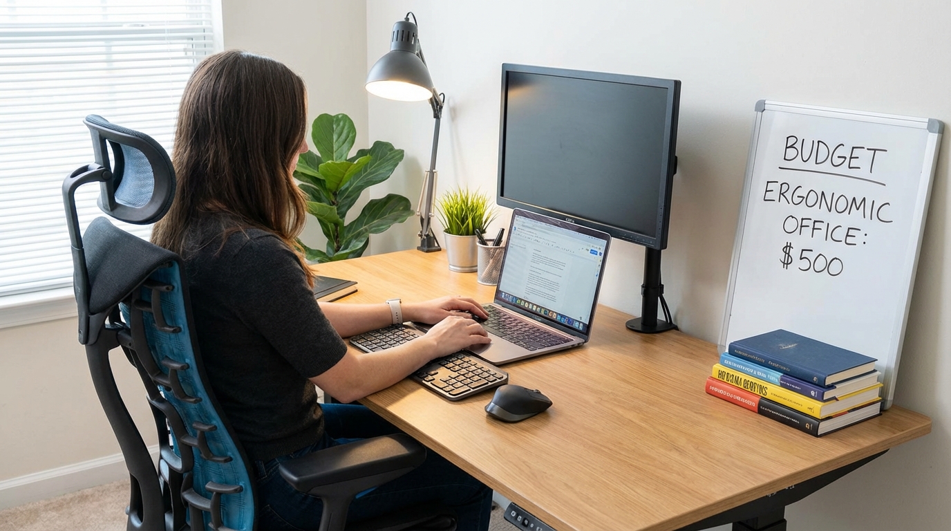 The $500 Budget Ergonomic Office — Exactly How to Spend Every Dollar Without Buying Junk